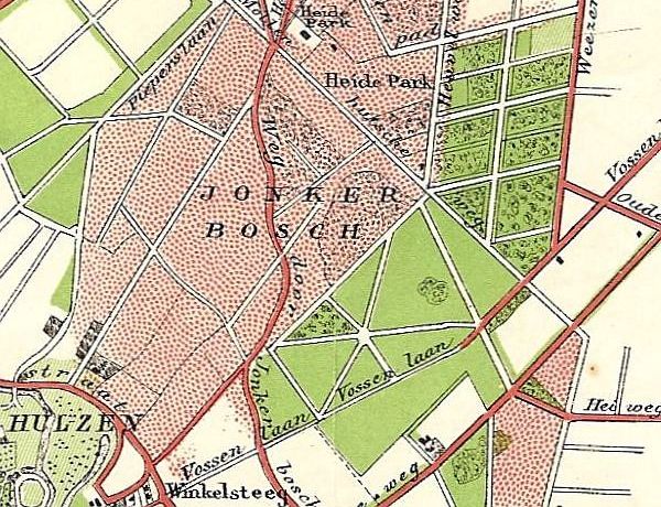 uitsnede wandelkaart 1913